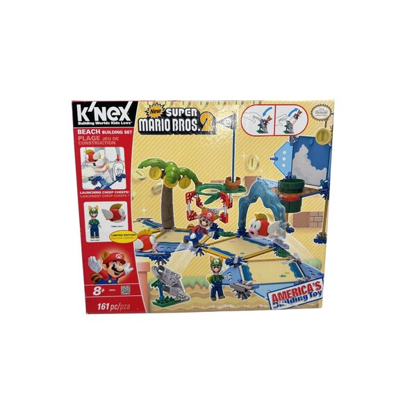 K'nex New Super Mario Bros 2 Beach Building Set Brand NEW Open Box Sealed Bags - Picture 1 of 4